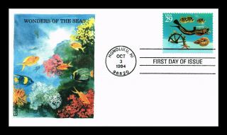 Dr Jim Stamps Us Wonders Of The Sea Edken First Day Cover Scott 2865
