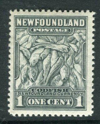 Newfoundland; 1932 Early Pictorial Issue Fine Hinged 1c.  Value