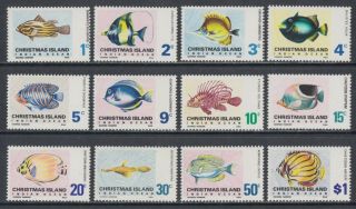 Christmas Island Sg 22 - 31 Scott 22 - 33 1968 - 70 Native Fish Vf Mnh Scv $37.  95