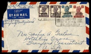 Mayfairstamps Pakistan 1949 To Brandford Connecticut Air Mail Cover Wwb73753