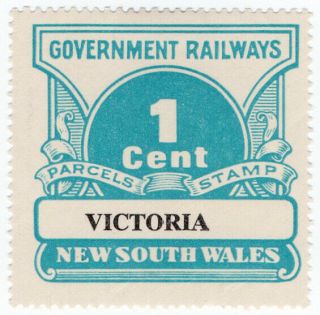 (i.  B) Australia - Nsw Government Railways : Parcels Stamp 1c (victoria)