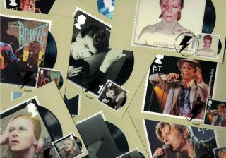 David Bowie 2017 - Royal Mail Franked Phq Stamp Cards 14.  03.  2017