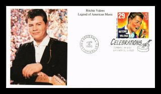 Dr Jim Stamps Us Ritchie Valens American Music Legend First Day Cover Mystic