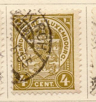 Luxembourg 1907 - 19 Early Issue Fine 4c.  241527