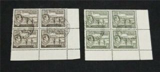 Nystamps British Turks & Caicos Islands Stamp Rare In Blocks