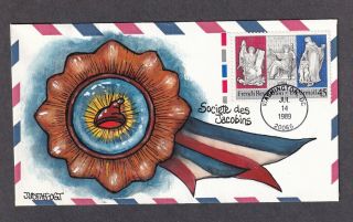 French Revolution Fdc,  Hp Judith Fogt,  One Of A Kind,  Airmail C120