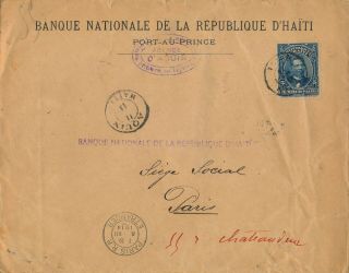 Haiti (french Rule) - Aquin 1914,  Scarce Cover To Paris,  See.  B551