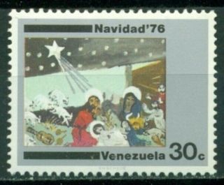 Venezuela Scott 1162 Mnh Christmas 1976 Painting $$