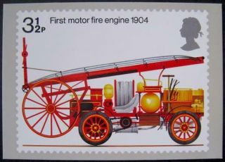 Qeii 1974 Fire Engine Phq Card,  Fine.  Cat £65.