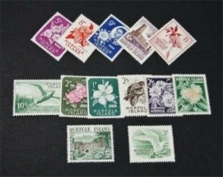 Nystamps British Norfolk Island Stamp 29 - 41 Og H $62