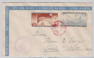 A3815: 1934 Germany Rocket Flight Cover With Labels