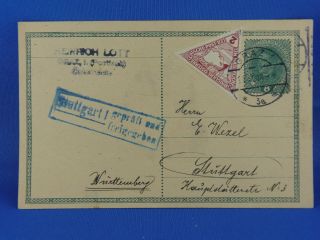 Austria Old Postal Stationery 1918 Uprated To Germany With Censor (n8/32)