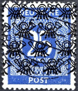 German - 1948 Currency Reform 25pf Net Overprint - Sga96 - Cv £110