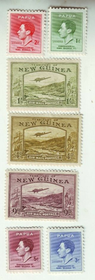 Old Pacific Ocean Area Territory Of Guinea & Papua = 7 = To 1 Pound