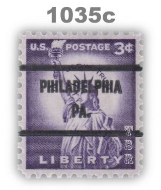 1035c Statue 3c Philadelphia Pa.  Bureau Precancel 71 Liberty Issue Mnh - Buy Now