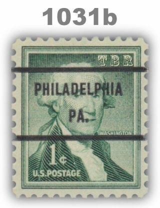 1031b Washington 1c Philadelphia Pa.  Bureau Precancel Liberty Issue Mnh - Buy Now