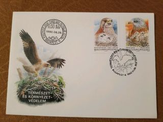 Hungary Magyar Stamps 1992 Raptor Nest First Day Cover