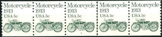 Motorcycle 1913 Transportation Coil Mnh Pnc5 Plate 4 Scott 