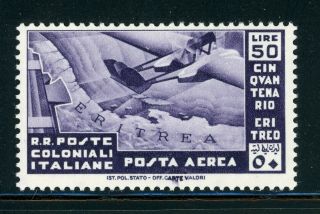 Italian Colonies Mh Selections: Scott C19 50l 50th Ann Eritrea Cv$42,