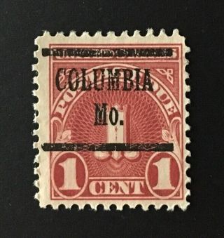 Columbia,  Missouri Precancel - 1 Cent Postage Due (u.  S.  J80) Mo
