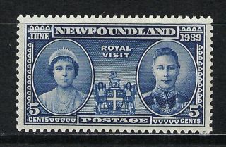 Newfoundland 1939 Royal Visit: 5c Sg272 Mnh Og