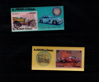 // Ajman - Mnh - 3d Stamps - Transports - Cars