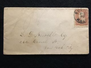 1861 - 62 {civil War Era} Boston (?),  Massachusetts Cover With Scotts 65 Stamp