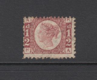 Gb Qv 1/2d Rose Sg49 Plate 15 Halfpenny Bantam " Ha " 1870 Hinged Stamp