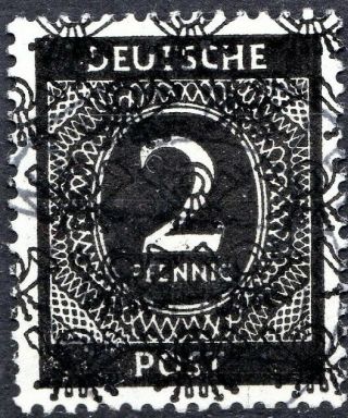German - 1948 Currency Reform 2pf Net Overprint - Sga87 - Cv £120