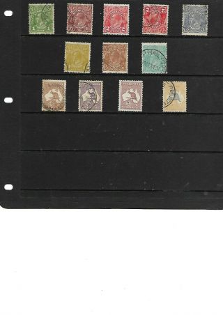 Stamps Australia 1931 - 36 12 Different 2 X Mnh 10 X