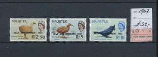 Lk61067 Mauritius 1967 Overprint Animals Birds Fine Lot Mnh Cv 22 Eur