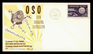 Dr Who 1962 Patrick Afb Fl Space Satellite Oso Launch Cachet E52507