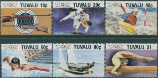 Tuvalu 1988 Sg534 - 539 Olympic Games Set Mnh