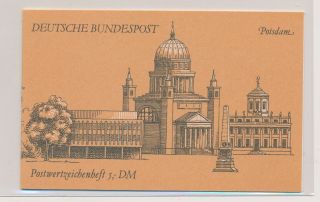 Lk74565 Germany Bundespost Monuments Buildings Fine Booklet Mnh