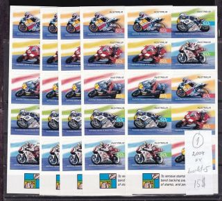Australia 2004 Five Booklets.  Moto Sports Grand Prix Racing.  See Scan.