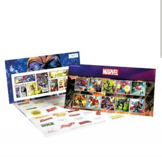 Royal Mail Stamp Presentation Pack 568 Marvel Avengers Collectable