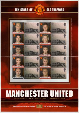 Bc - 004 2002 Manchester United Heroes Business Smilers Sheet