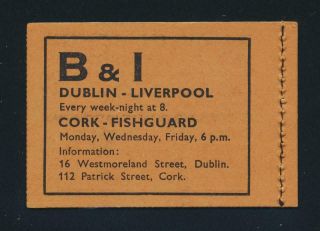 IRELAND 1951,  2sh6d BOOKLET,  VF SG SB9 HB8 Sc 180 CAT£70,  (SEE BELOW) 2