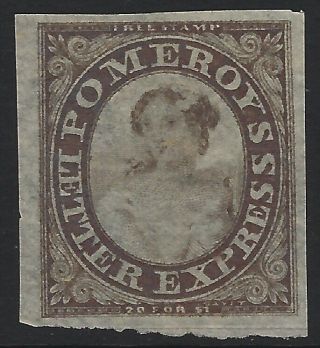Us Local Stamps - Sc 117l - Pomeroys Letter Express - Brown Reprint (?) (j - 496)