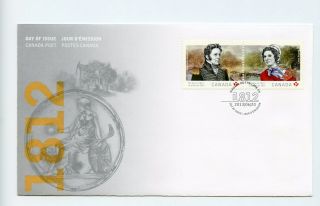 Canada Fdc 2650 - 51 War Of 1812 History 2013 73 - 6