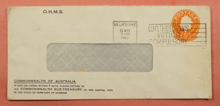 Dr Who 1967 Australia Ohms Stationery Melbourne Cancel 118607
