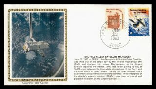 Dr Who 1983 Space Shuttle Pallet Satellite Colorano Silk Cachet E52079