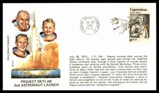 Mayfairstamps 1973 Us Florida Project Skylab 2nd Astronaut Launch Astronauts Cov