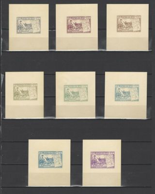 ,  1949 Mao Zedong 3 Nominal In Different Colour Thick Paper
