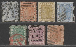 Gold Coast 1875 - 1884 Queen Victoria Selection To 6d