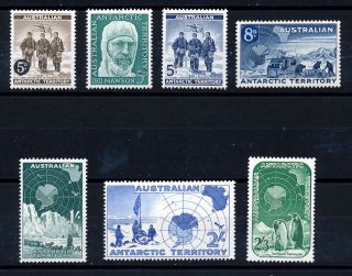 Australian Antarctic Territory 1957 - 61 Definitives Sg1/7 Mnh