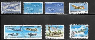 India Stamp 1992 Diamond Jubilee Of Indian Airforce Se - Tenant Pair Mnh & Others