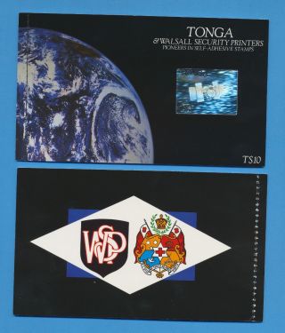 Tonga - Scott 870 - Vfmnh Complete Booklet - Walsall Security Printers - 1989