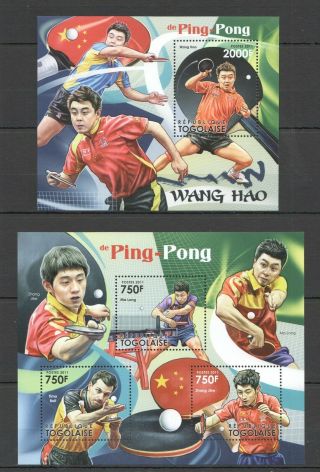 F1356 2011 Togo Sport Table Tennis Ping Pong World Champions Bl,  Kb Mnh Stamps