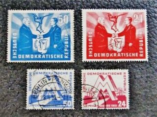 Nystamps Germany Ddr Stamp 78 - 81 $52